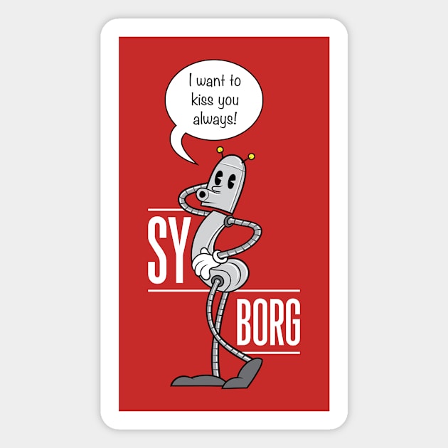 Sy Borg Magnet by MustardSoda